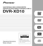 Pioneer DVR-XD10 Installation Manual