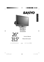 Sanyo DP32671 Manual