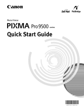 Canon PIXMA Pro9500 Quick Start Guide