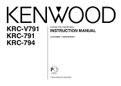 Kenwood KRC-V791 User Manual