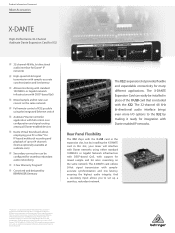 Behringer X-DANTE Product Information Document