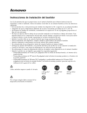 Lenovo ThinkServer RD240 (Spanish) Rack Installation Instructions