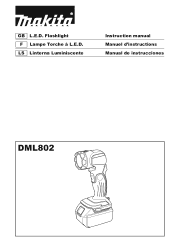 Makita DML802 DML802 Instruction Manual