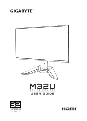 Gigabyte M32U GIGABYTE User Manual