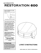 ProForm Restoration 600 Spa Canadian French Manual