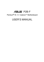 Asus P2B-F P2B-F User Manual