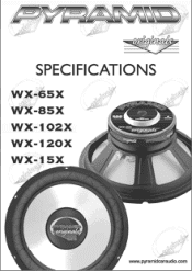 Pyle WX65X Instruction Manual