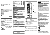 Sony RCP-1500 Operating Instructions