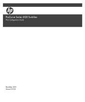 HP 6120XG HP ProCurve Series 6120 Blade Switches IPv6 Configuration Guide