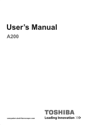 Toshiba Satellite A200-ST2041 User Manual