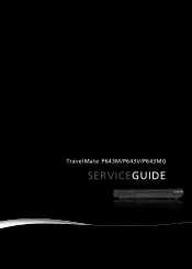 Acer TravelMate P643-MG Acer TravelMate P643-M and P643-V Notebook Service Guide