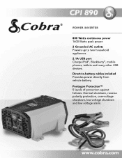 Cobra CPI 890 CPI 890 Features & Specs