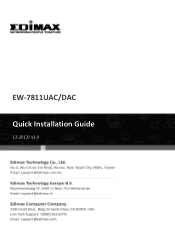 Edimax EW-7811DAC Manual