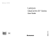 Lenovo B750 Lenovo IdeaCentre B7 Series User Guide
