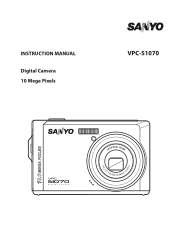 Sanyo S1070 Instruction Manual, VPC-S1070