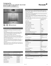 Thermador TCM24TS Product Spec Sheet