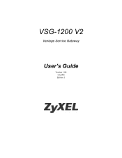 ZyXEL VSG-1200 V2 User Guide