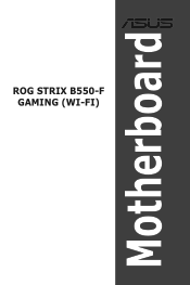Asus ROG STRIX B550-F GAMING WI-FI ROG STRIX B550-F GAMING WI-FI Users Manual English
