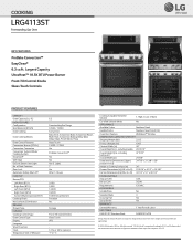 LG LRG4113ST Specification - English