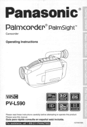 Panasonic PVL590 PVL590 User Guide