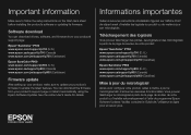 Epson SureColor P900 Important information