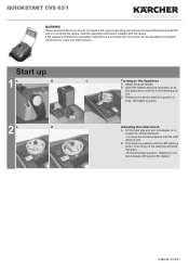 Karcher CVS 65/1 Bp Pack Operating instructions 1