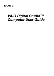 Sony PCV-RX690G Computer User Guide  (primary manual)