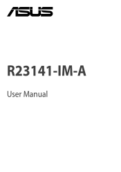 Asus R2314I-IM-A User Manual English