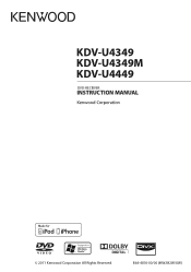 Kenwood KDV-U4349M User Manual