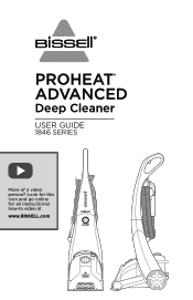 Bissell ProHeat Advanced Upright Carpet Cleaner 1846 User Guide - English/Spanish