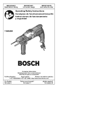 Bosch 1199VSR Operating Instructions