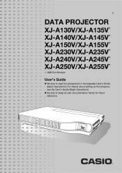 Casio XJ-A155V User Manual
