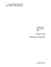 Lantronix XPort AR Evaluation Kit XPort AR - Getting Started Guide