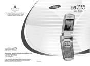 Samsung SGH-E715 Quick Guide (easy Manual) (ver.1.0) (English)