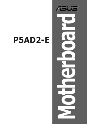 Asus P5AD2-E P5AD2-E User's Manual for English Edition