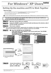 Brother International MFC 3100C Windows XP Setup Guide - English