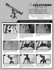 Celestron AstroMaster 90EQ Telescope Quick Setup Guide for AstroMaster 70EQ and 90EQ (Spanish)