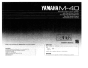 Yamaha M-40 Owner's Manual