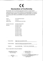 LevelOne AVE-9300 EU Declaration of Conformity