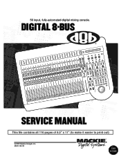 Mackie d8b v3 Service Manual
