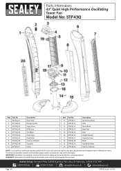 Sealey STF43Q Parts Diagram