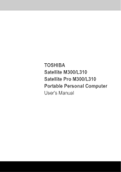 Toshiba Satellite M300 PSMD4C-04V01C Users Manual Canada; English