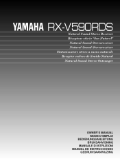 Yamaha RX-V590RDS Owner's Manual