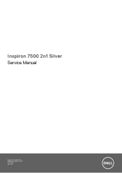 Dell Inspiron 7500 2-in-1 Inspiron 7500 2n1 Silver Service Manual