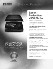 Epson V550 Product Specifications