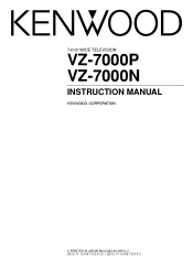 Kenwood VZ-7000N User Manual
