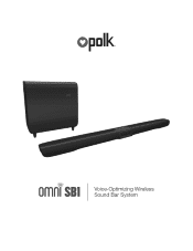 Polk Audio Omni SB1 Soundbar User Guide