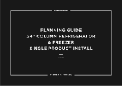 Fisher and Paykel RS2484SRHK1 Planning Guide Integrated Columns