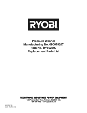 Ryobi RY802700 User Manual 5