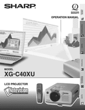 Sharp XG C40XU XG-C40XU Operation Manual